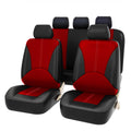 Garvee Car Seat Covers Full Set Universal Fit Breathable Auto Seat Protectors with Headrest Covers Airbag Compatible Washable Easy Install for Cars SUVs Vans L Black