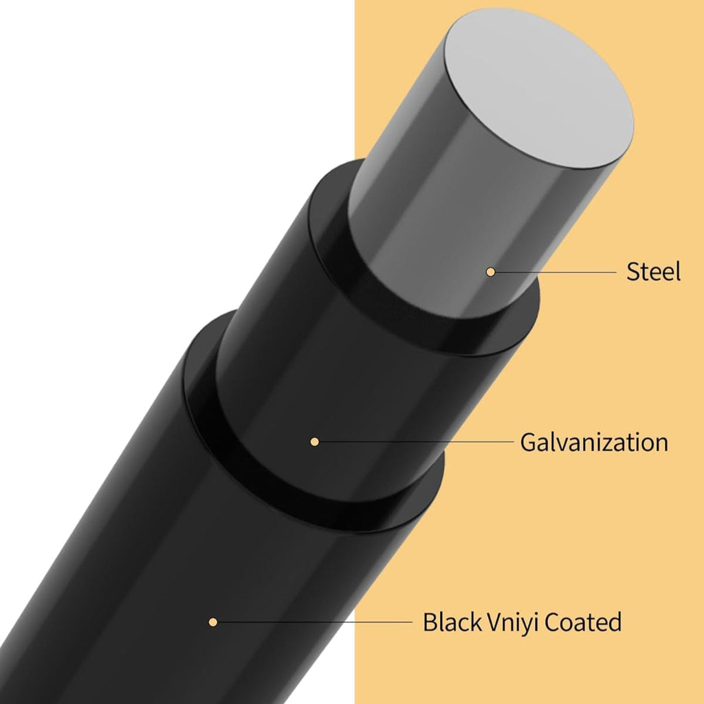 Garvee 48"x100' 19 Gauge PVC Coated Galvanized Steel Wire Mesh Roll 1/2" Openings Anti-Rust for Garden Fence Poultry Protection Tree Guard Black