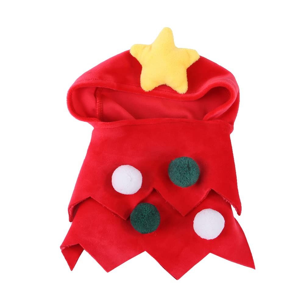 Garvee Pet Dog Christmas Bodysuit Soft Comfortable Creative Christmas Tree Shape Costumes Headgear Props Accessories Green M