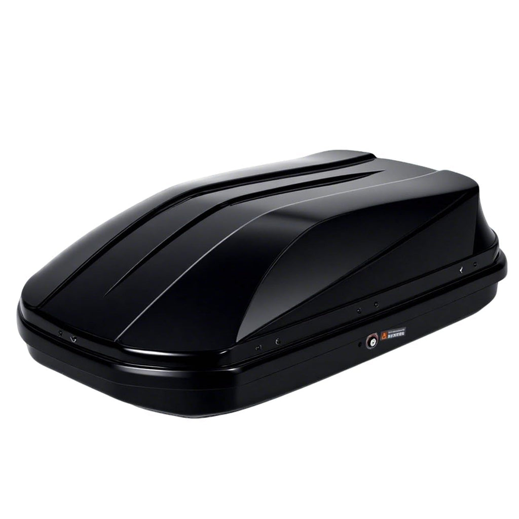 Garvee Rooftop Cargo Box Carrier - 17 Cubic Ft Hardshell Cargo Carrier with Dual-Side Opening, Universal Fit for Cars & SUVs, 165 lbs Capacity, Includes Secure Straps & Keys