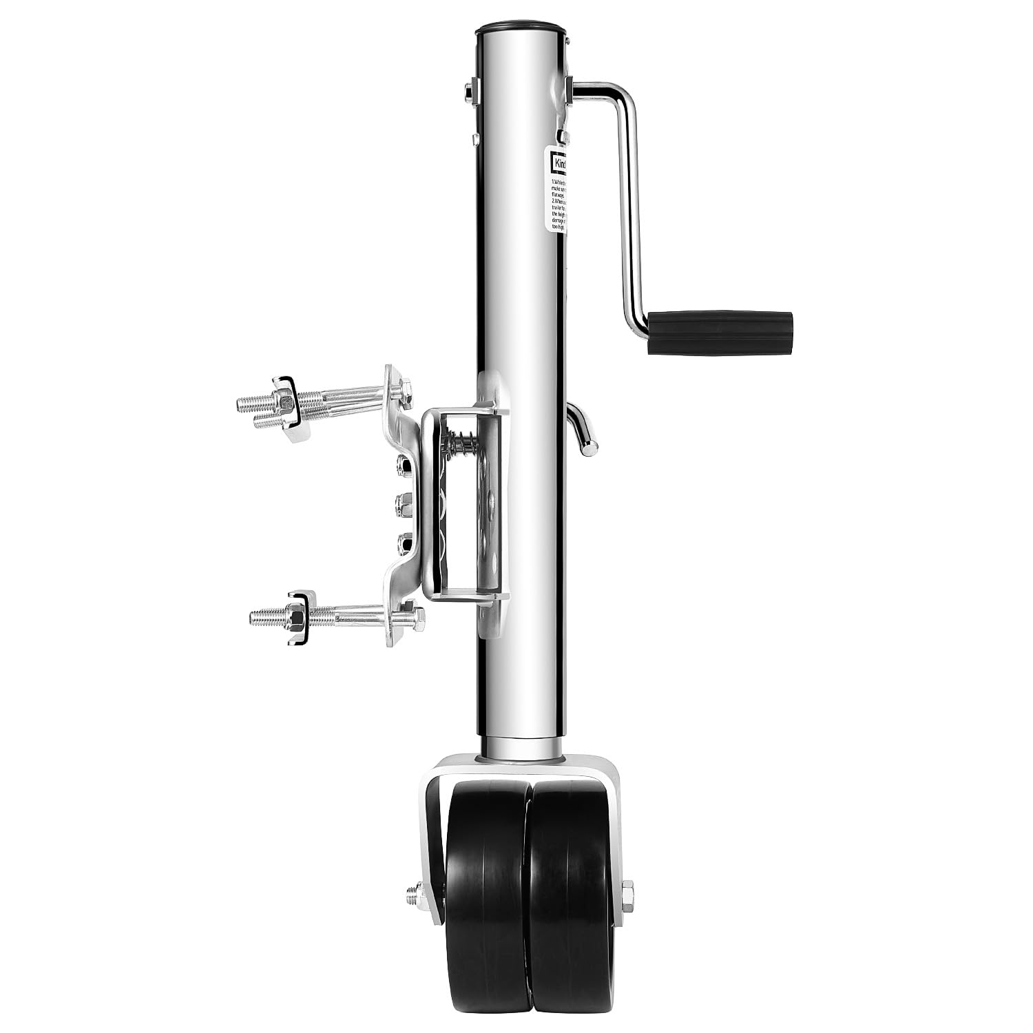 Garvee 1500 lbs Boat Trailer Jack with 6 Inch Dual Wheel, Heavy Duty Swivel Trailer Jack 13 inches Lift, Zinc-Plated Finish for Boat, RV, Trailer, Camper