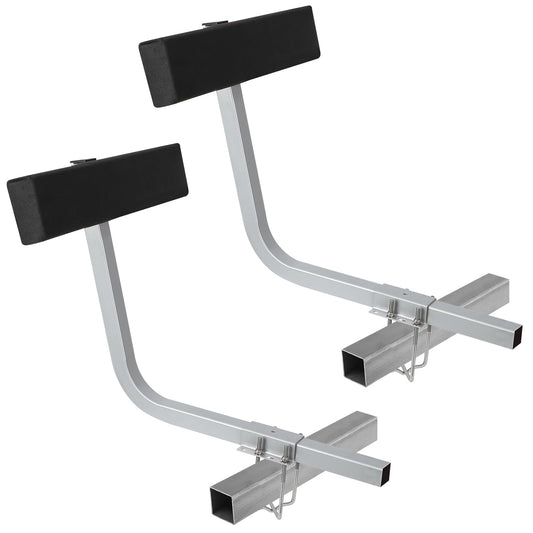 Garvee Boat Trailer Guides, 20" Inch Carpeted Guide On Tilting Side Bunks, 2 Foot Bunk Boards Kit, for High Beam, Box or C-Channel Trailers with Mounting Frames and Hardware