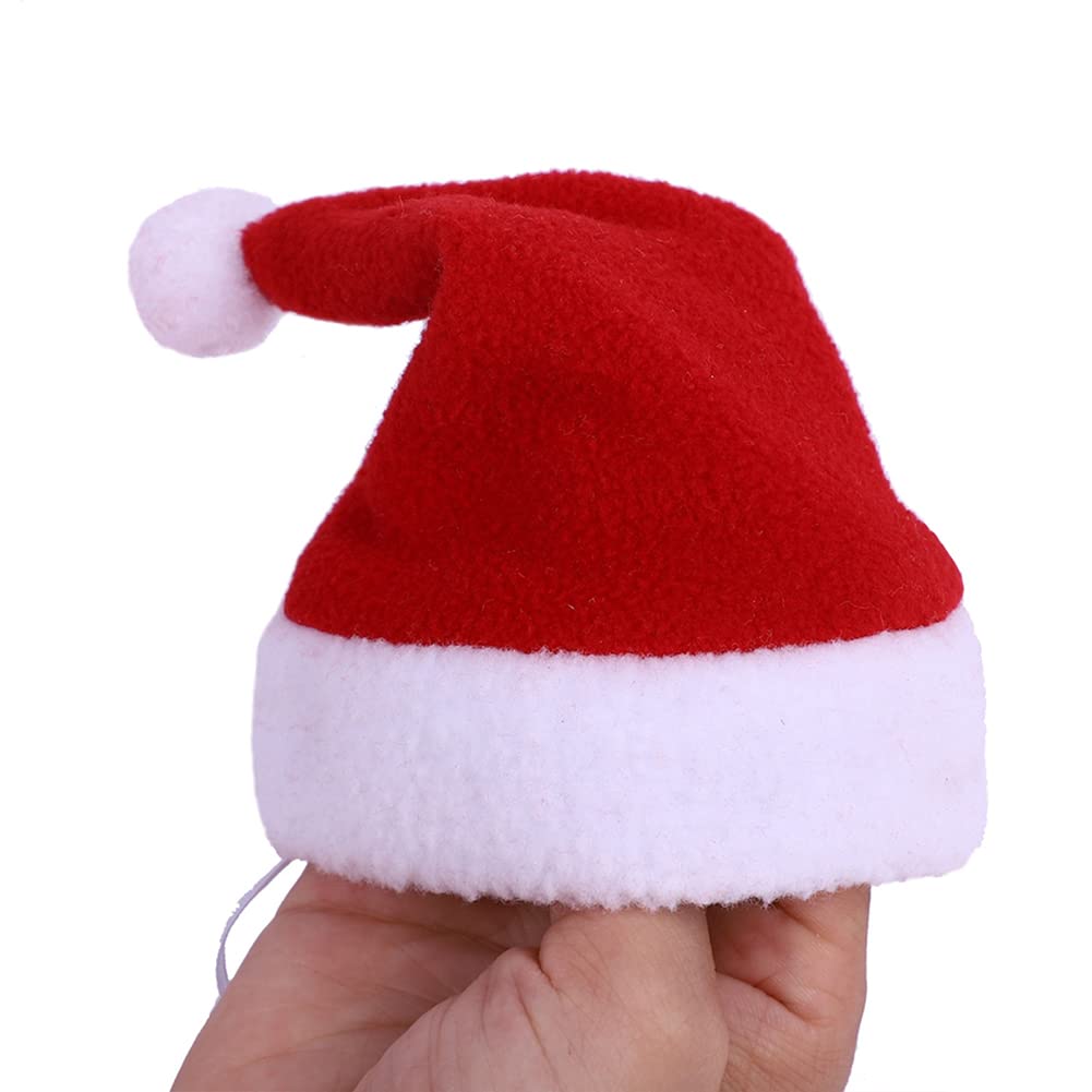 Garvee Pet Striped Christmas Hat Multicolor Cat Dog Dress Up Headwear Pet Supplies for Xmas Party Decor red and White Stripes