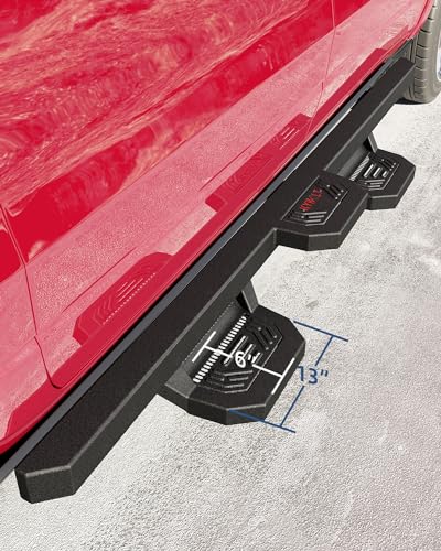 Garvee Running Boards Compatible with Ford F-150 SuperCrew Cab 2015-2023,2017-2022 Ford F-250 F-350 Super Duty Crew Cab Side Steps Nerf Bars