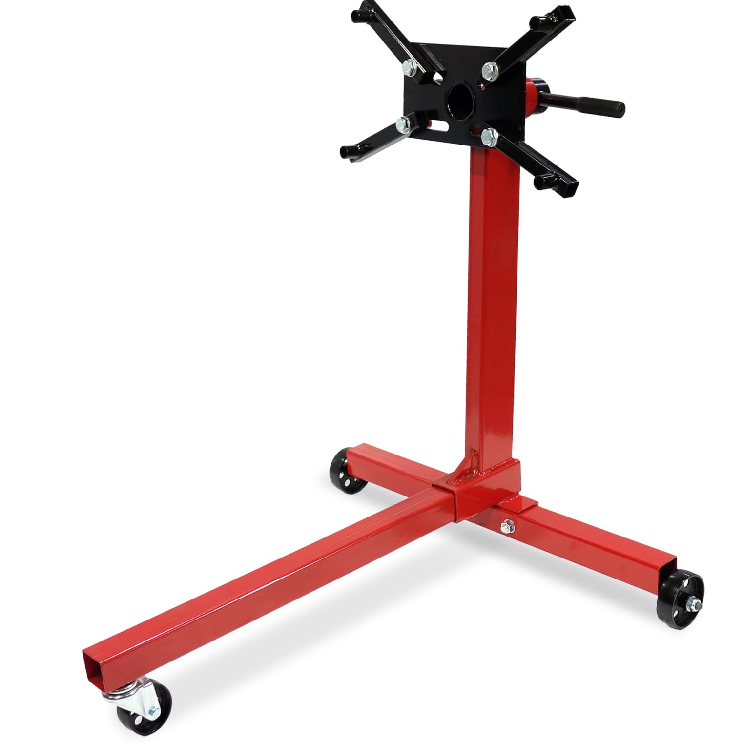 Garvee Rotating Engine Stand, 1000/750 LBS Capacity 360 Degree Rotating Head Adjustable Motor Stand with Arms and Caster Wheelsk