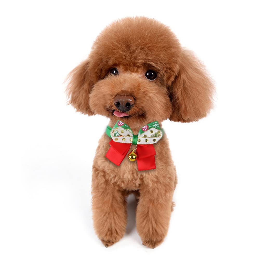 Garvee 3pcs Pet Christmas Costume Outfit Set,Pet Christmas Scarf Hat Set Cat Dog Polar Fleece Dress Up Clothes Cosplay Outfit for Christmas Decor