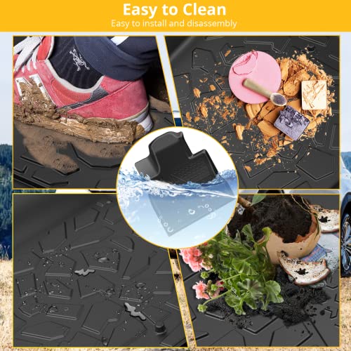 Garvee Floor Mats for Hyundai Ioniq 5 2022-2023, Premium All Weather Anti-Slip Waterproof Floor Liners Car Interior Accessories