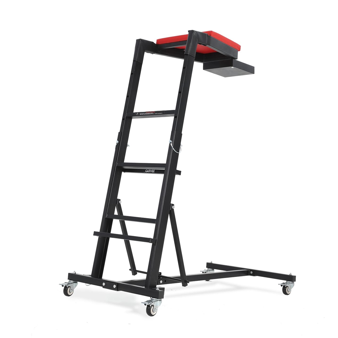 Garvee Heavy-Duty Foldable Automotive Engine Creeper, Adjustable Height 45" to 66", 400 lbs Capacity, 4 Brake Wheels, Storage Tray, and Padded Deck for Auto Repair & Trucks