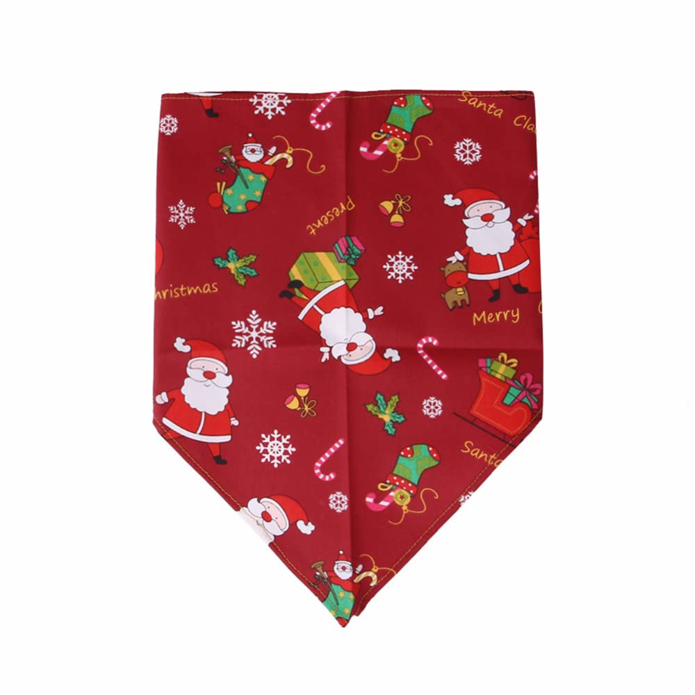 Garvee Pet Christmas Triangle Bibs Kerchief Saliva Towel Pet Costume Accessories for Small Medium Large Dogs Cats No. 4 one Size