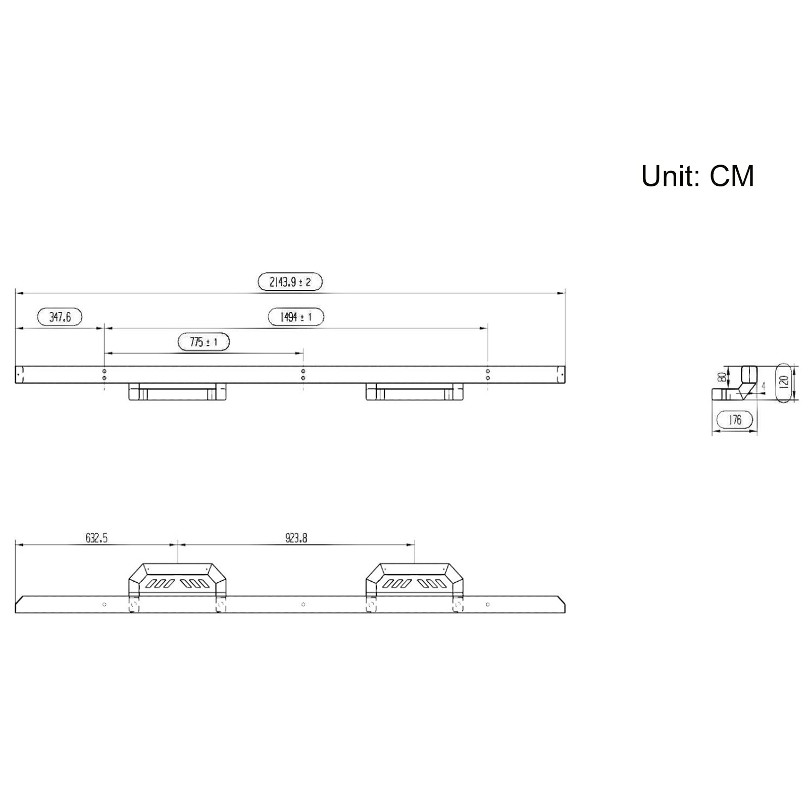 Garvee 7" Nerf Bars for 19-23 Ram 1500 Crew Cab, Excl. Classic
