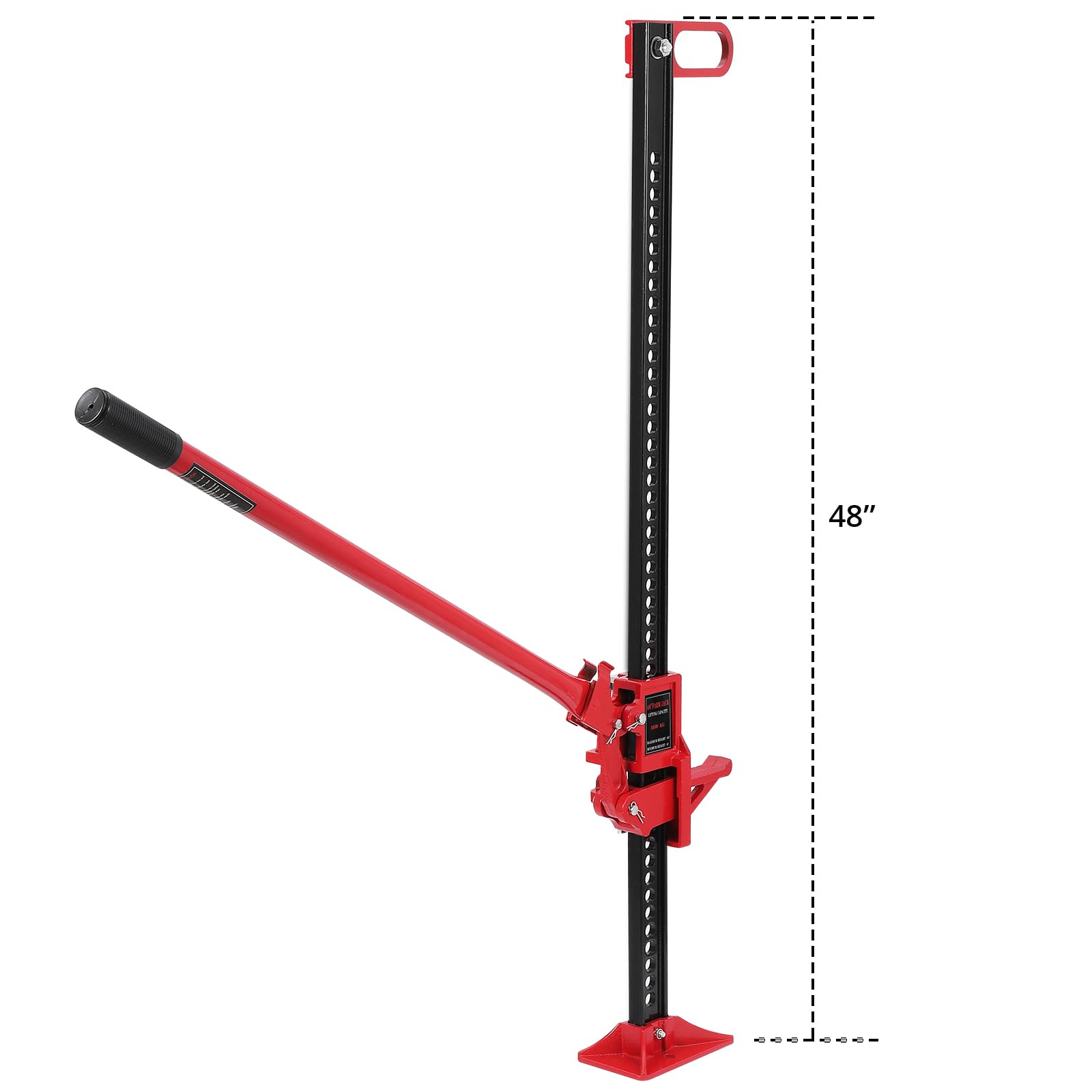 Garvee 48" Off-Road Recovery Jack - 3.2 Ton Heavy-Duty Trail Jack for 4x4, SUV, UTV, ATV, and Outdoor Adventures, Black