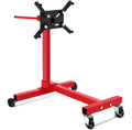 Garvee Engine Stand, 750 lbs (3/8 Ton) Rotating Engine Motor Cradle with 360 Degree Adjustable Head, Cast Iron Motor Hoist Dolly, 4-Caster, 4 Adjustable Arms, for Vehicle Maintenance