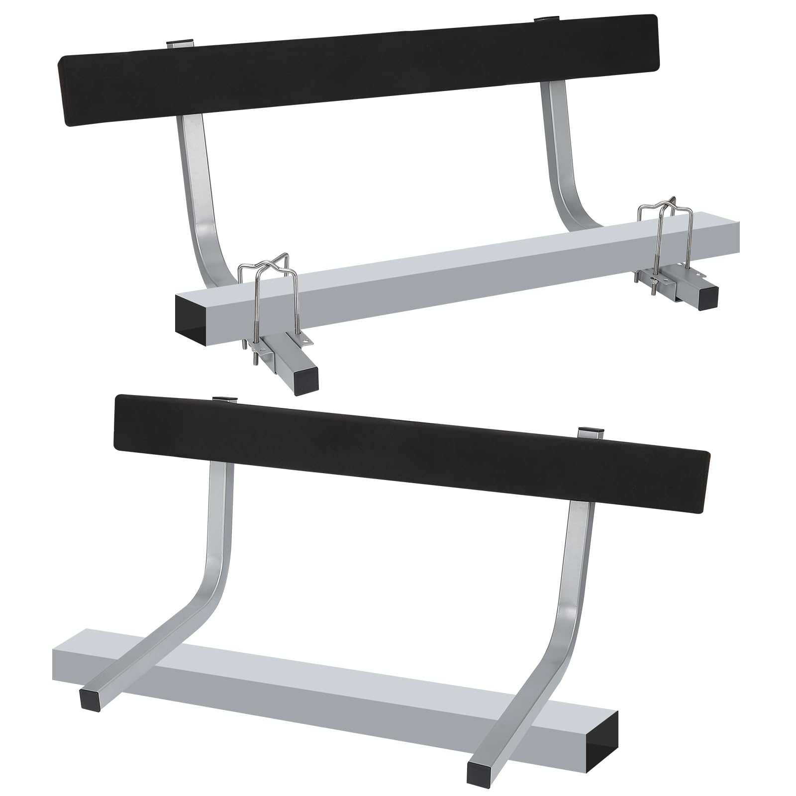 Garvee 45" Boat Trailer Guide, Rustproof Steel, Carpet-Padded Boards, Includes Mounting Parts, Flexible Installation, Marine Use, Ski/Fishing/Sailboat