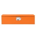Garvee 39 Inch Steel Truck Bed Tool Box - Diamond Plate Design with Side Handles and Locking Keys, Compact Storage for Pickup Trucks, RVs, and Trailers, Orange