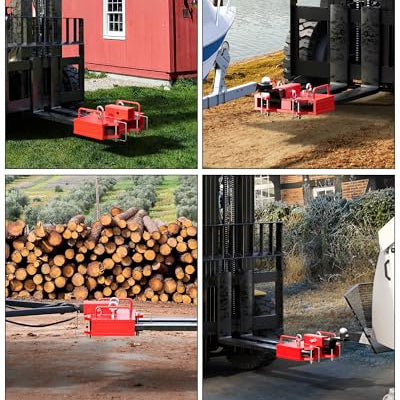 Garvee 2 inch Forklift Trailer Hitch Receiver for Dual Pallet Forks, 6500 lbs Towing Capacity Forklift Tow Hitch Attachment Adapter for 2'' Class III & IV