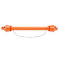 Garvee PTO Drive Shaft 1 3/8" PTO Shaft, 43"-61" Brush Hog PTO Shaft, 6 Spline End Round End PTO Driveline Shaft, Series 4 Tractor for Bush Hog,Finish Mower,Rotary Cutter