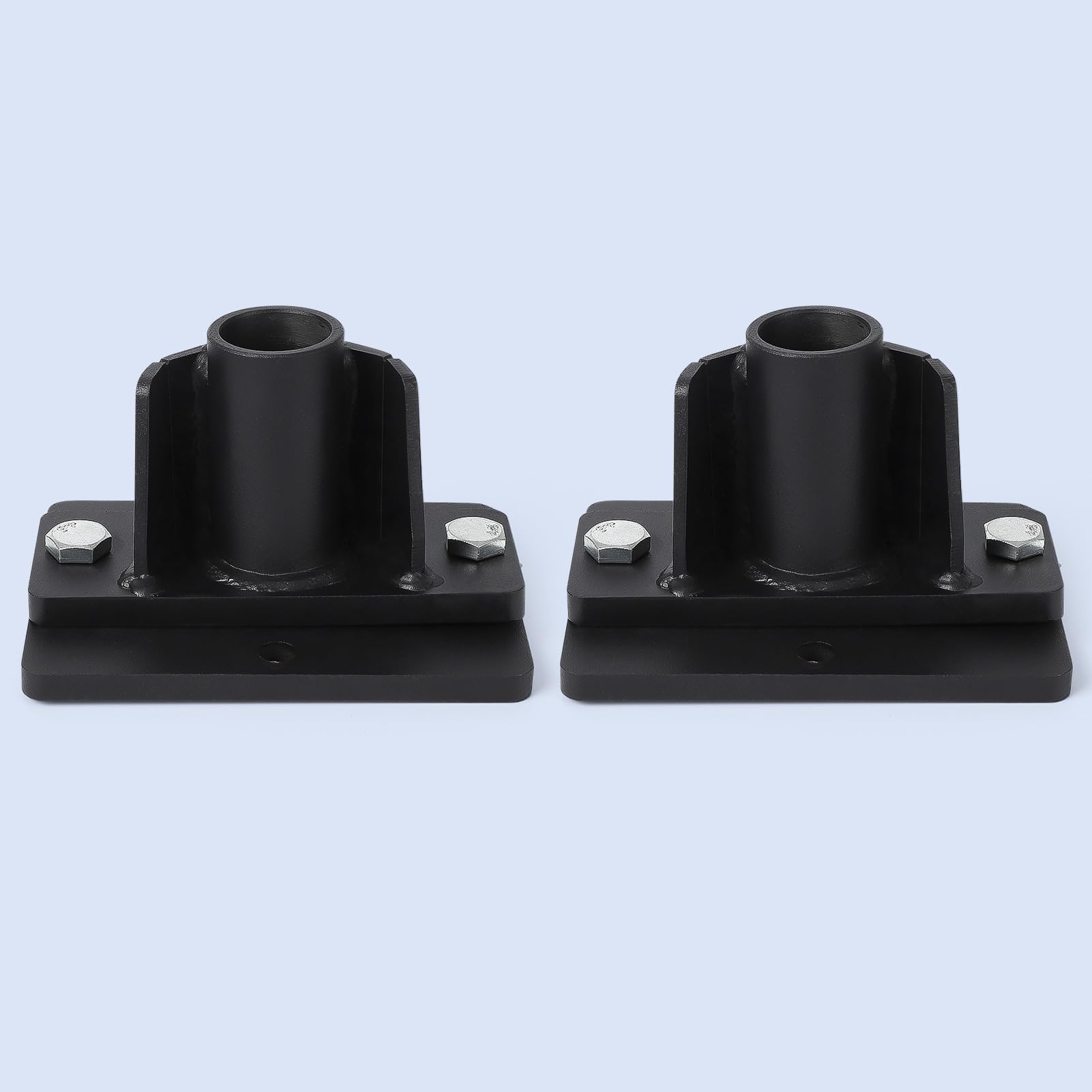 Garvee Two Hay Spear Connectors for 49" Stabilizer Spears - Grade 50 Steel, 7-Position Adjustable Width, Rust-Resistant, 3000lbs Capacity, Suitable for Agriculture