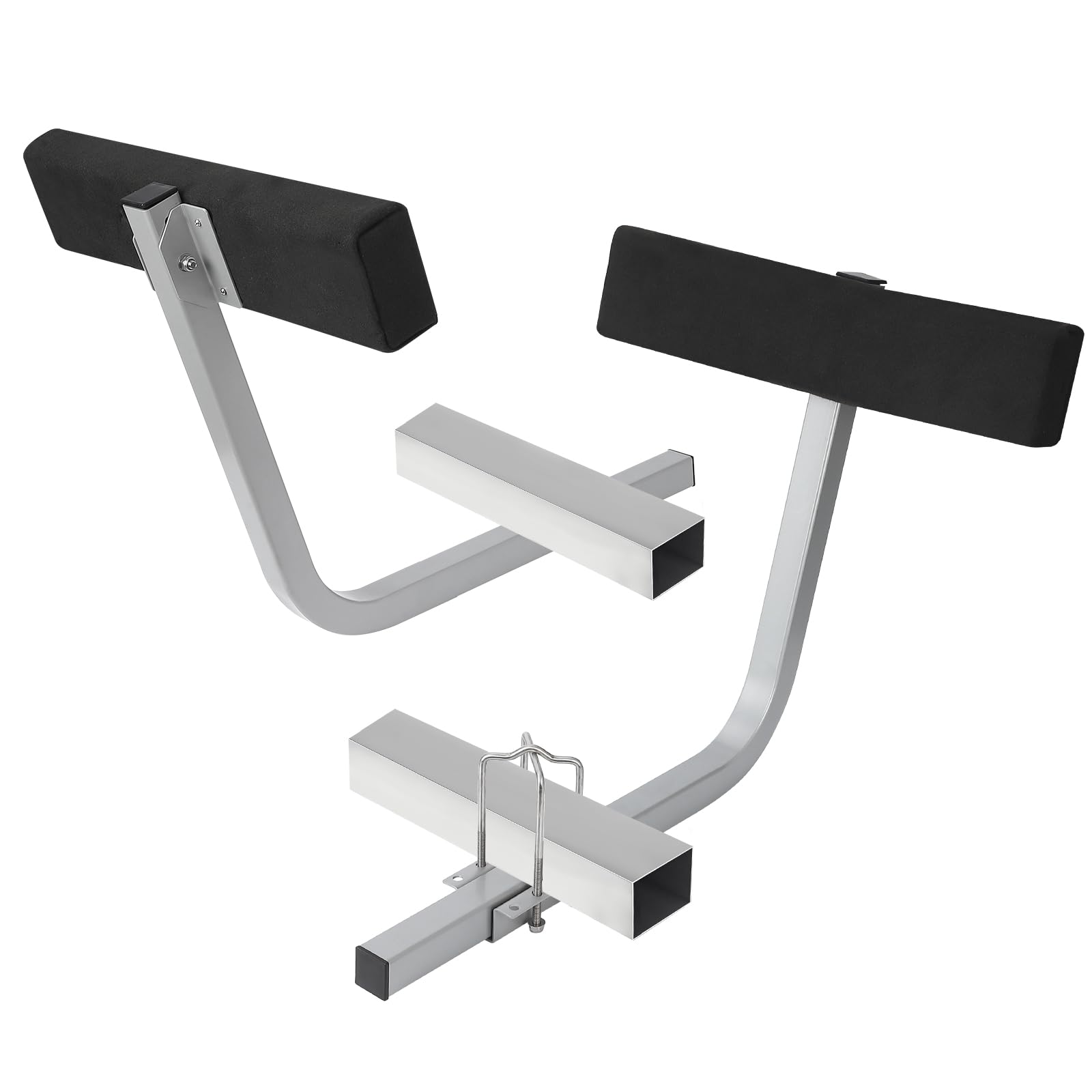 Garvee Boat Trailer Guides, 20" Inch Carpeted Guide On Tilting Side Bunks, 2 Foot Bunk Boards Kit, for High Beam, Box or C-Channel Trailers with Mounting Frames and Hardware