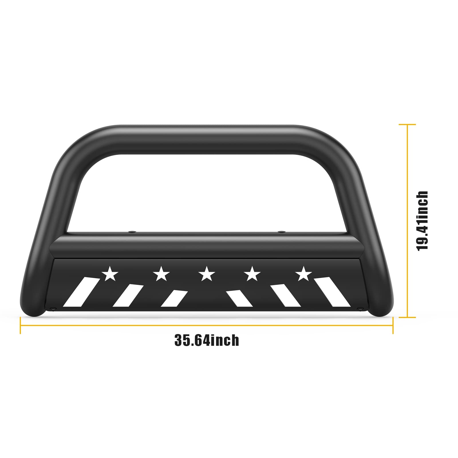 Garvee 2019-2022 Ram 1500 Bull Bar w/ Skid Plate, Front Bumper Guard