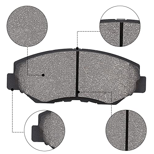 Garvee Ceramic Brake Pads, 4pcs Front Brake Pads Brakes Kits Compatible STP1457
