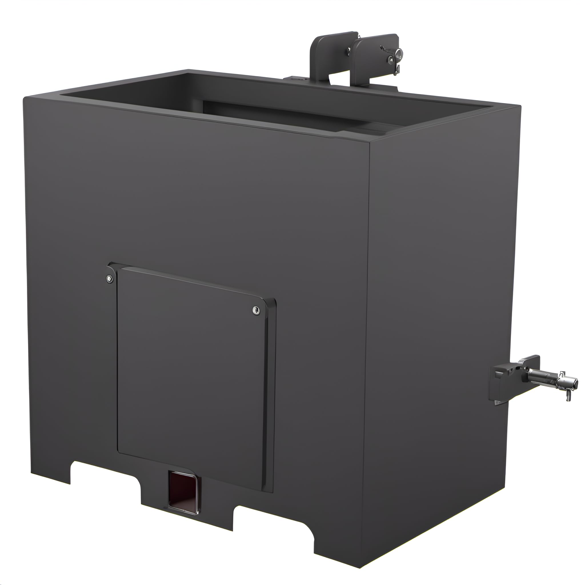 Garvee 3 Point, 800lbs Ballast Box w/ Standard 2 Inch Hitch, Cat 1 - Black