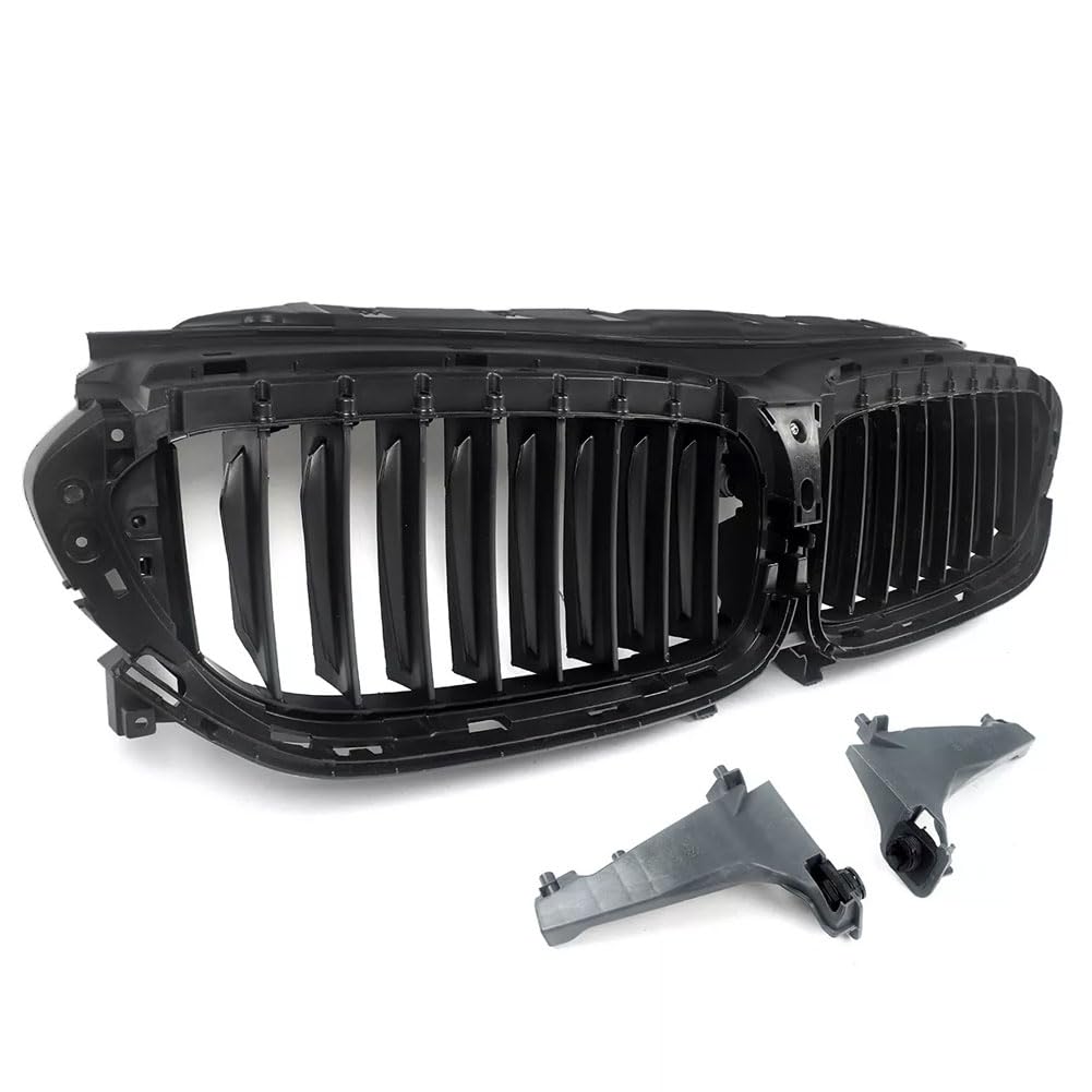Garvee Active Air Shutter Front Upper Radiator Grille For 5 Series G30 G31 G38 (2017-2020) Auto Decor Replacement Black