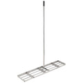 Garvee 48"×10" Heavy-Duty Steel Lawn Leveling Rake with 180° Flexible Rotation - Topdressing Spreader Tool for Backyard, Garden, Golf Course, Farm, and Pasture
