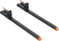 Garvee Double Nuts Pallet Forks, Clamp-On for Tractor & Skid Steer