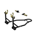 Garvee Motorcycle Stand Lift - 450 lbs Capacity Adjustable Front and Rear Wheel Lift for Maintenance and Repairs, Black