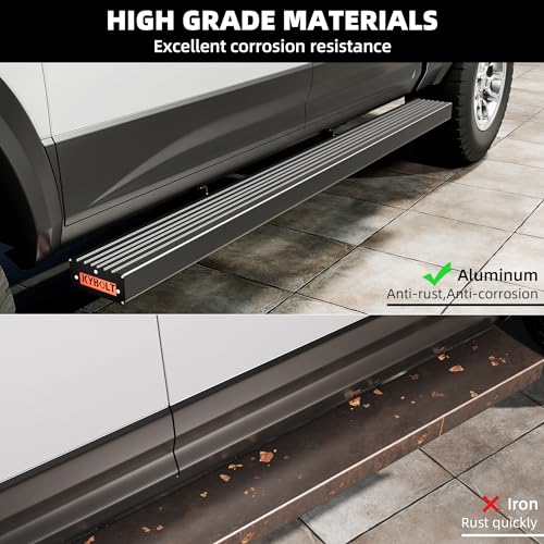 Garvee Running Boards [6.5 Inches] Compatible with 2009-2014 Ford F150 Super Crew Cab(4 Full-Size Doors) Aluminum Side Steps Nerf Bars