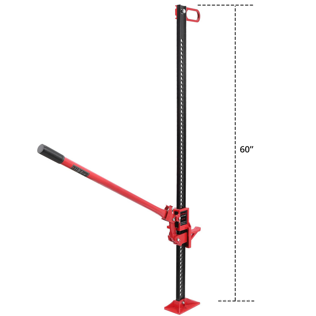 Garvee 60" Off-Road Recovery Jack - 3.2 Ton Heavy-Duty Trail Jack for 4x4, SUV, UTV, ATV, and Outdoor Adventures (Black)