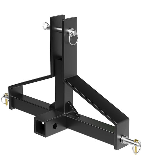 Garvee 3 Point Quick Hitch Receiver,2" Receiver Quick Hitch Compatible Category 1 Tractor,Heavy Duty 3 Point Hitch Farm Equipment and Subcompact Trailer Hitch Attachments