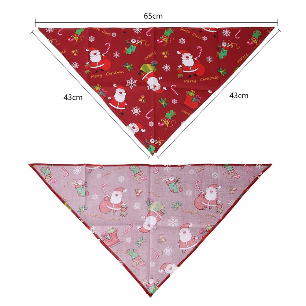 Garvee Pet Christmas Triangle Bibs Kerchief Saliva Towel Pet Costume Accessories for Small Medium Large Dogs Cats No. 3 one Size
