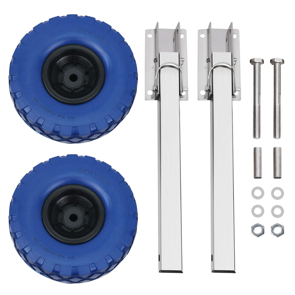 Garvee 10 Inch 300LBS Stainless Steel Boat Launching Wheel Set