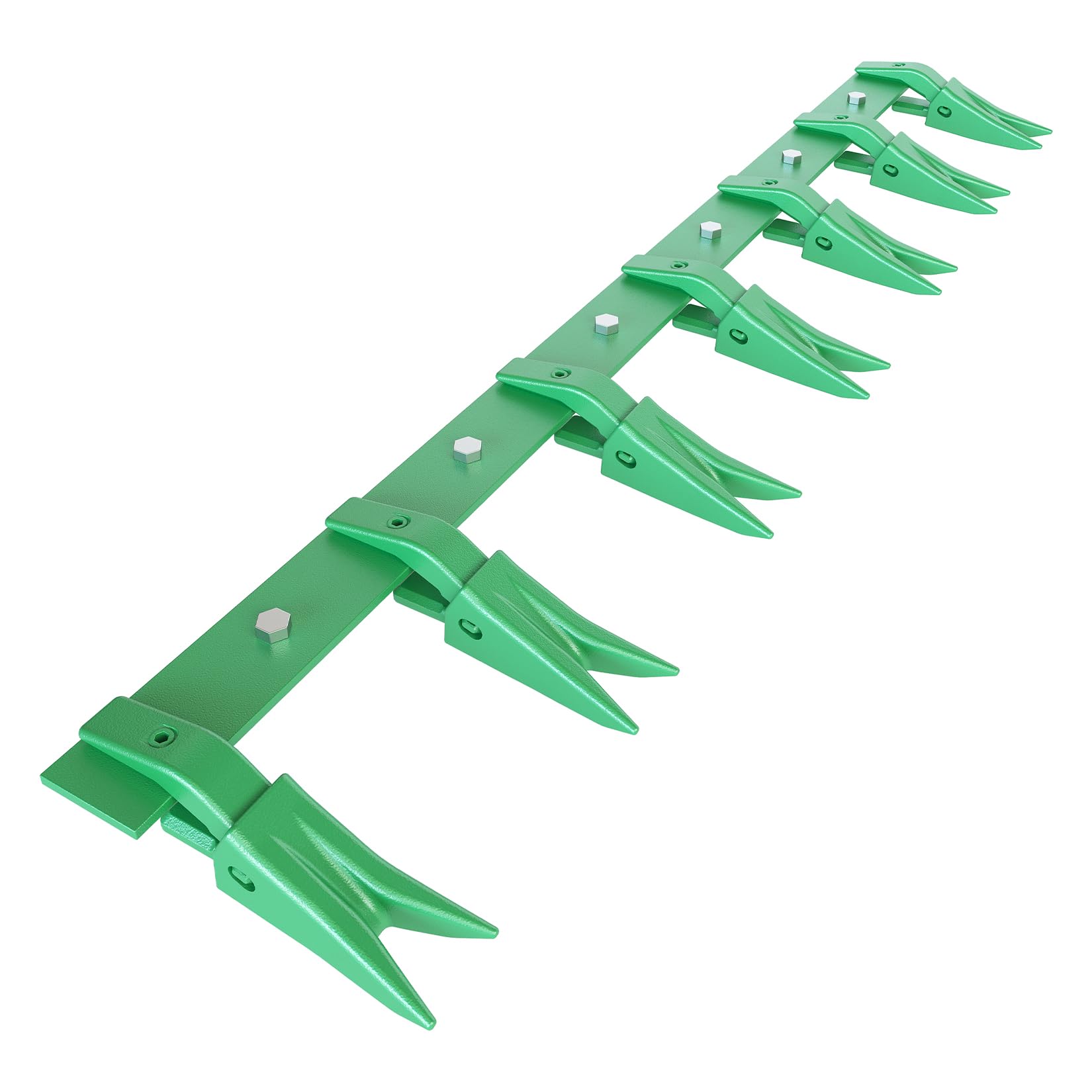 Garvee Bucket Tooth Bar for Sub-Compact Tractor，60" Heavy Duty Tractor Bucket Teeth Fits Bucket Cutting Edges Sized 1/2" or Less with Effortless Installation，Green