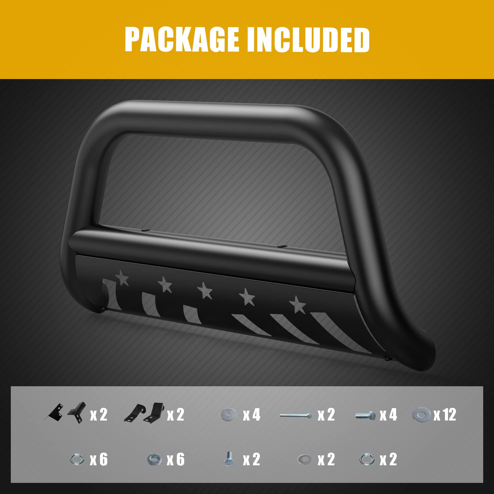 Garvee 2004-2022 F-150 Bull Bar & Skid Plate, Front Bumper Guard
