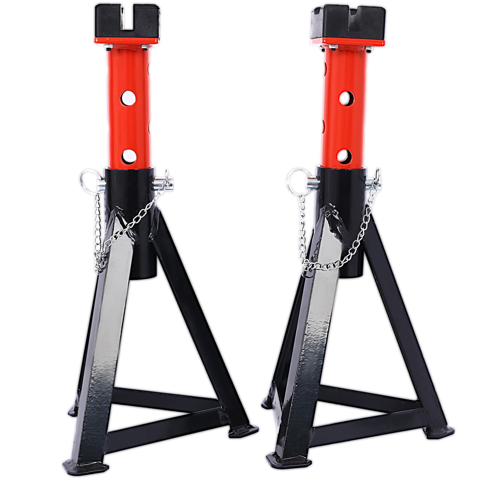 Garvee 3 Ton Performance Jack Stands 1 Pair Adjustable Height Quick Lifting Jack for Auto Repair Shop Black