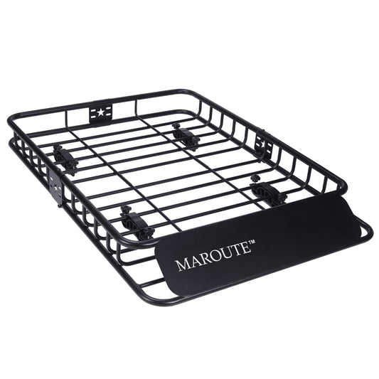 Garvee Roof Rack Carrier Basket Universal 51" X 36" X 5" Rooftop Cargo Carrier Basket Car Luggage Holder Universal for SUV Cars- 200 lb. Capacity (ROOF Basket)