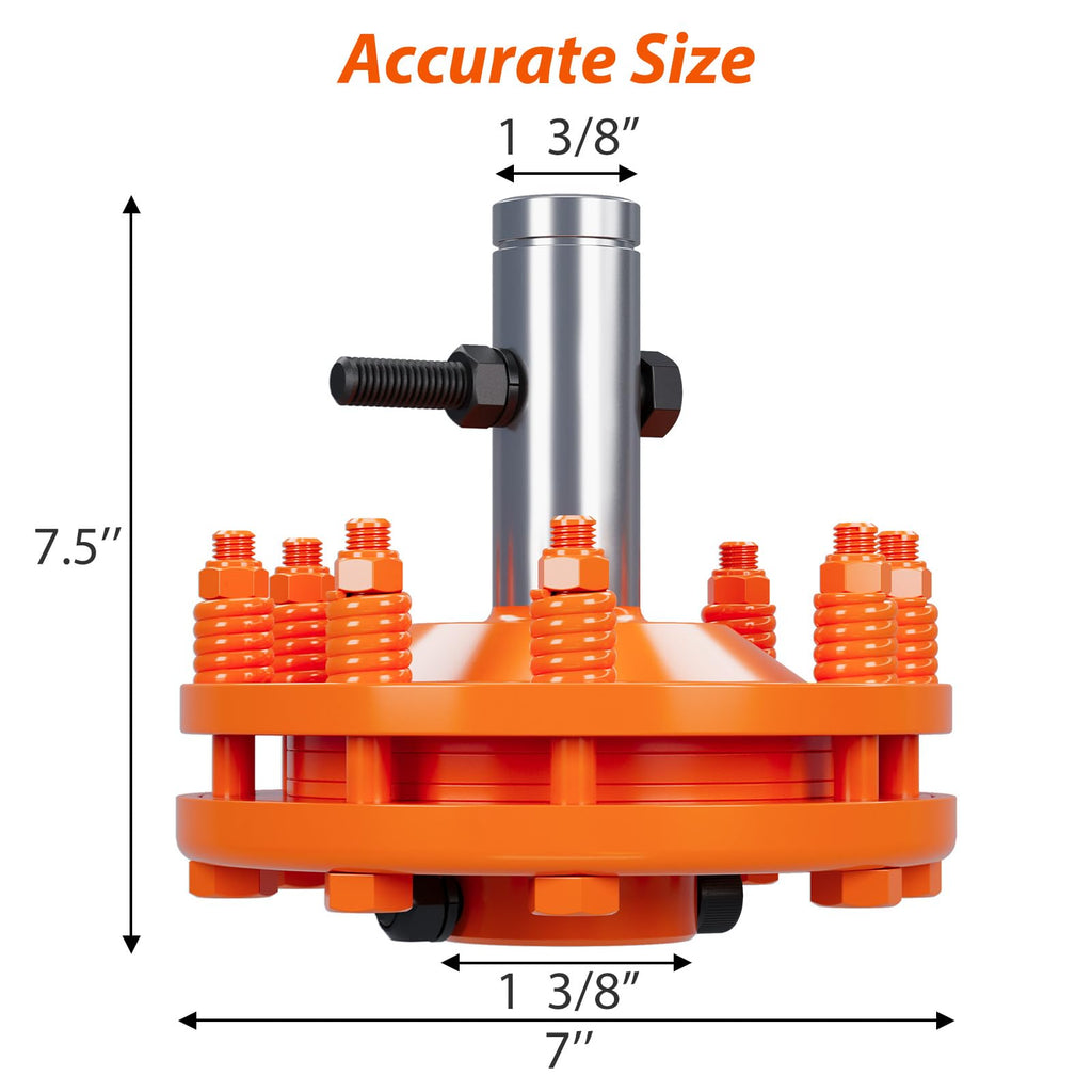 Garvee Tractor PTO Slip Clutch,1 3/8" PTO Slip Clutch for PTO Shaft, Smooth Round Ends PTO Friction Clutch, Carburized Steel Tractor Slip Clutch