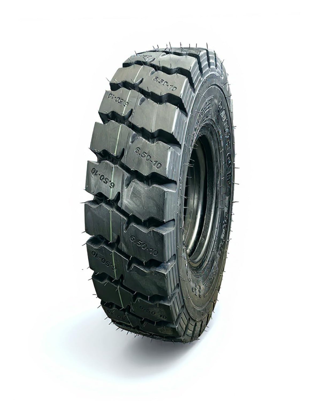Garvee 6.50-10 Heavy Duty Forklift Tire 10 PLY Tube Type Durable Industrial Black