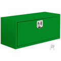 Garvee 36x14x16 Inch Underbody Truck Box Black Steel Lockable Waterproof Heavy Duty Toolbox for Tool Storage, Green