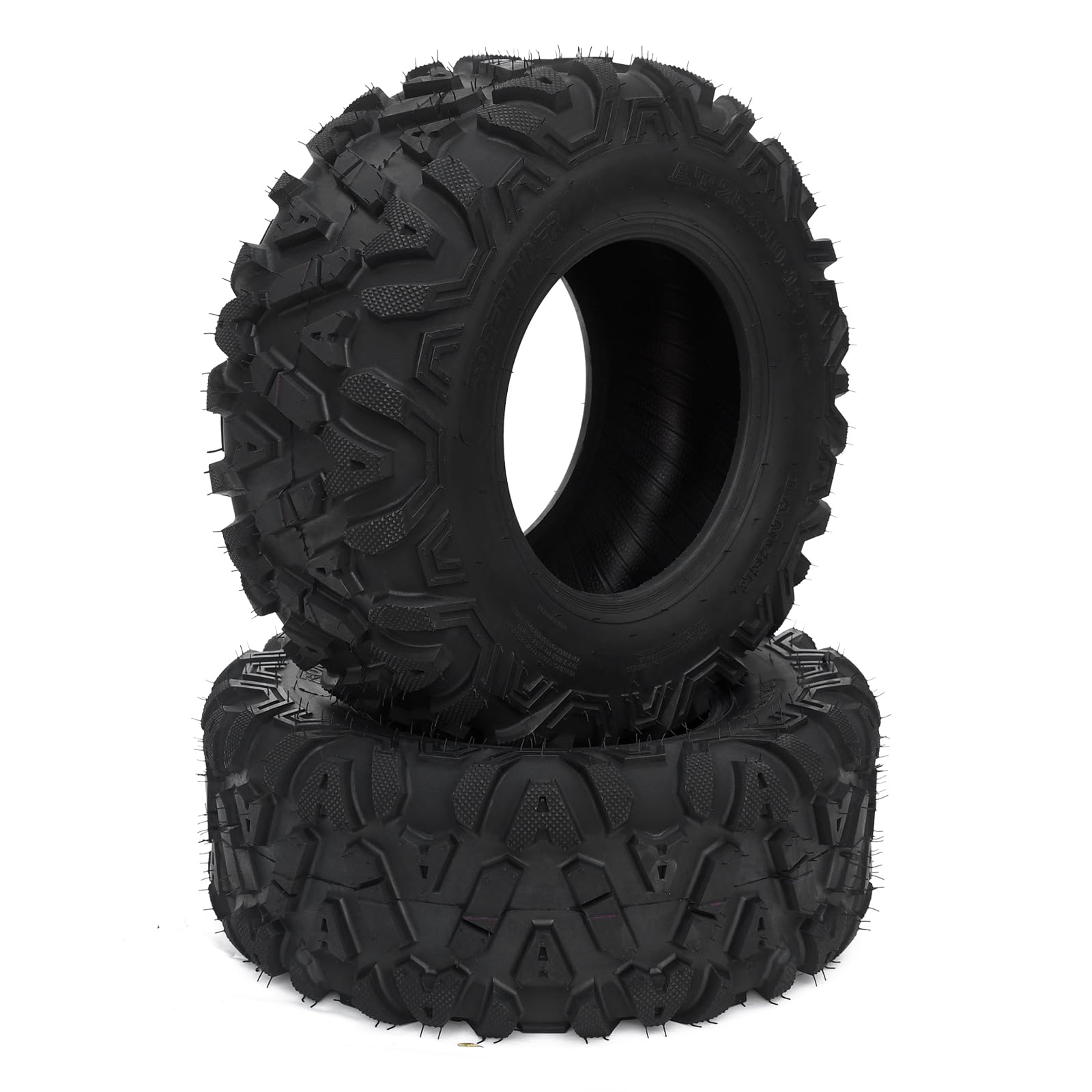 Garvee Set of 2 Garvee 25x10-12 ATV/UTV Tires 25x10x12 6PR TL All-Terrain Tires
