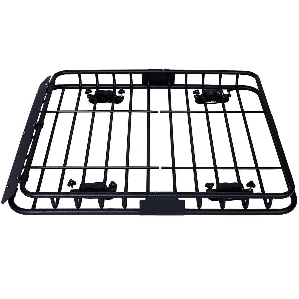 Garvee 41.3 x 36 Inch Universal Roof Rack Cargo Carrier Basket for Camping Traveling, 42 Inches, Black