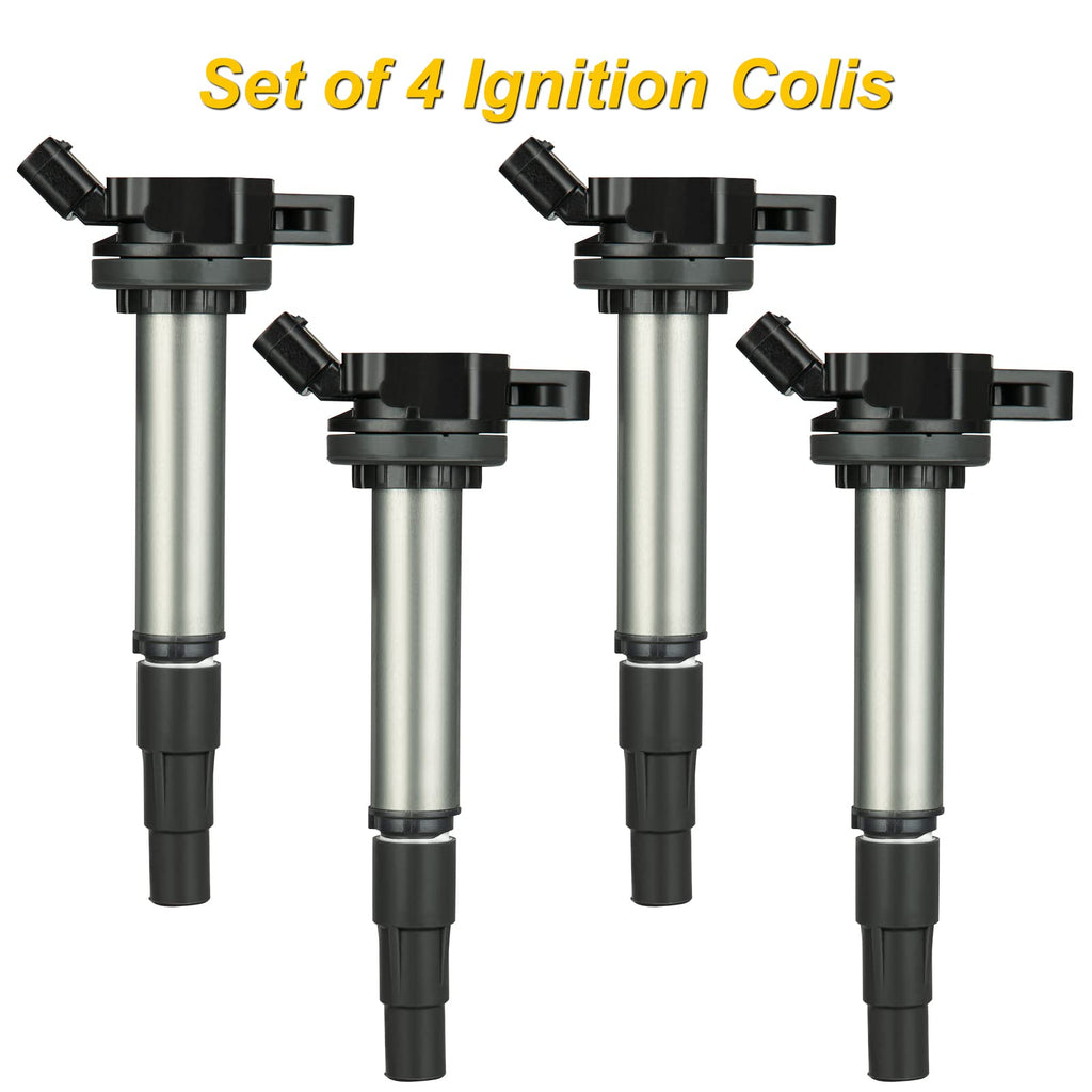 Garvee 4-Pack Ignition Coil for 09-19 1.8L Corolla, Matrix, Prius, Vibe