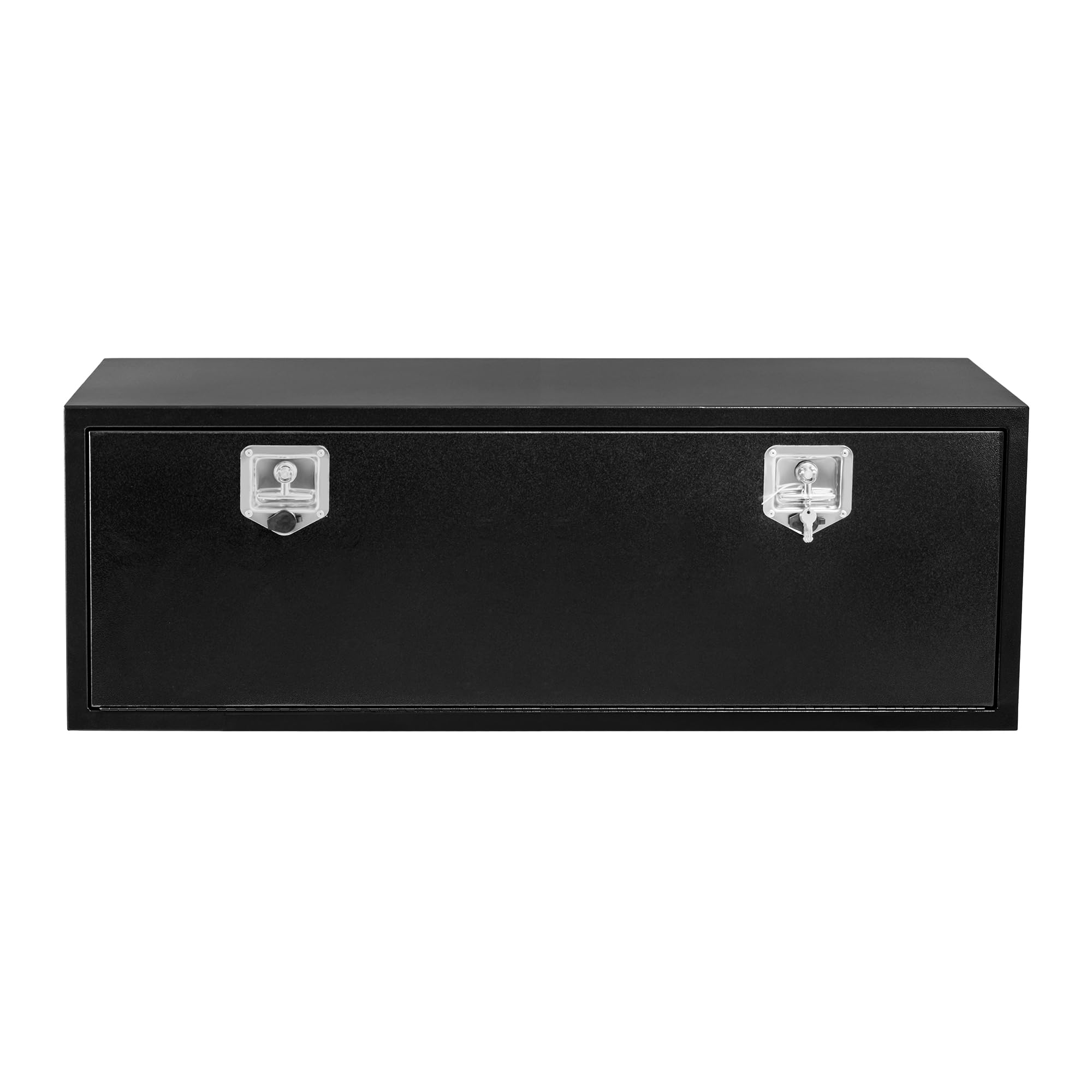 Garvee 48x18x18 Inch Underbody Truck Box - Steel Storage Tool Box with Lock and Keys, Heavy-Duty Waterproof Tool Chest Organizer for Pickup, Truck Bed, RV, and Trailer, Black