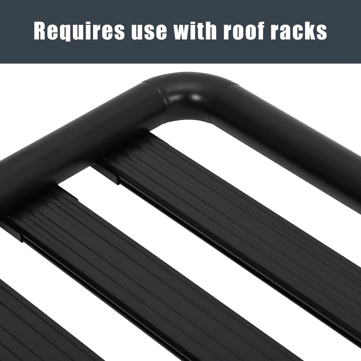 Garvee 63"X43"X6.3" Roof Cargo Basket Extra Storage Tubular Steel SUV Camping