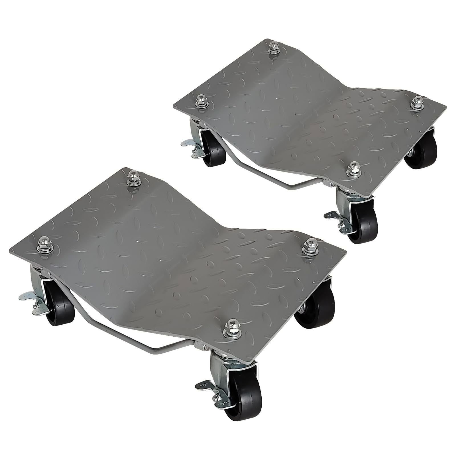Garvee 2 Piece 3000 lbs Car Set Dolly 16"*12", Heavy Duty, Rotatable Wheel