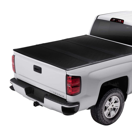 Garvee Hard Folding Truck Bed Tonneau Cover for Jeep Gladiator 5ft Bed, Tri-Fold Truck Tonneau Cover Compatible with 2020-2023 Gladiator Styleside 5ft Bed, Black