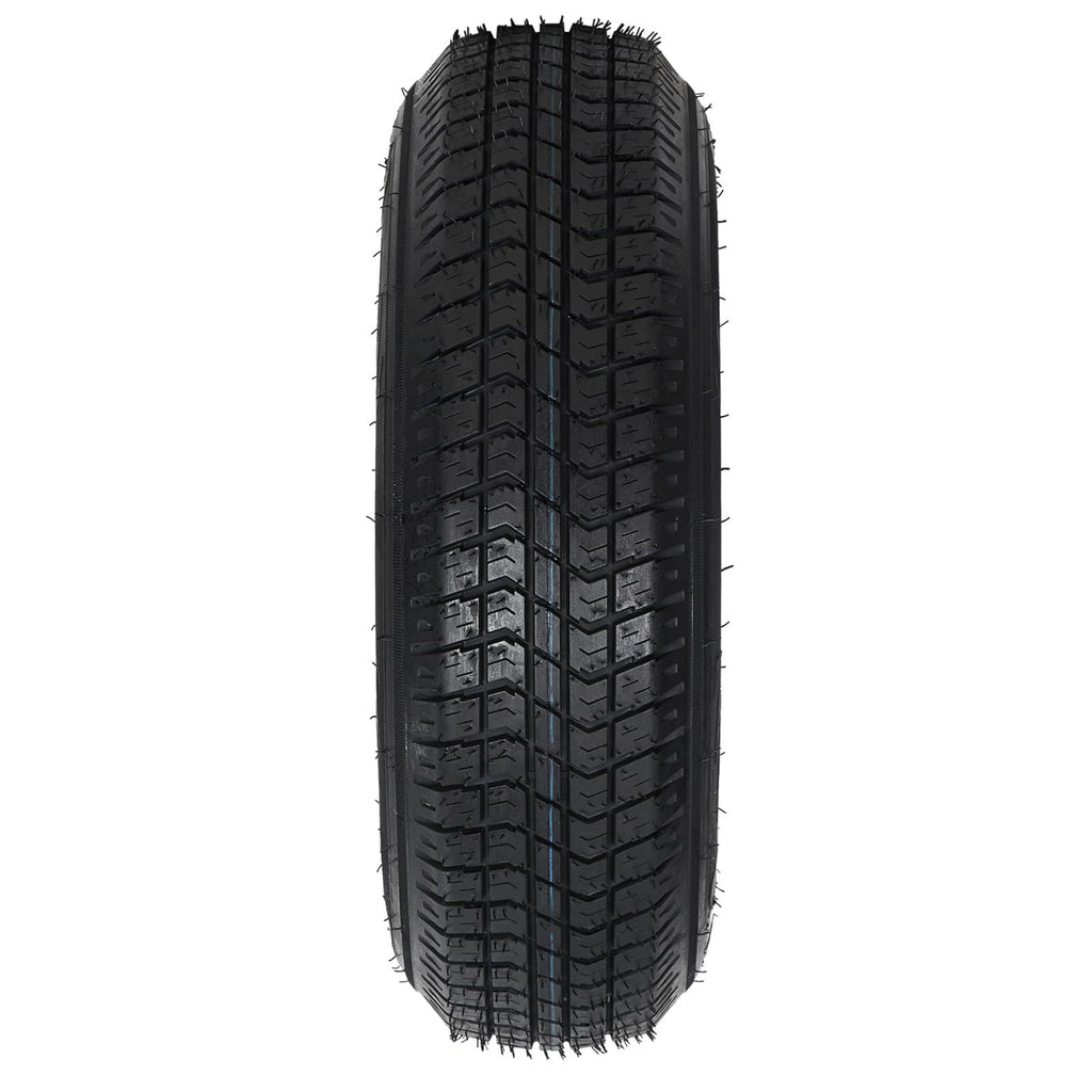 Garvee ST205/75D14 Trailer Tire and Wheel Assembly, Heavy-Duty Load Range C 6PR, 5 Lug White Modular Wheel, 14 Inch Tires for Utility and Boat Trailers, Set of 2