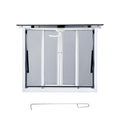 Garvee Concession Window, 36" x 36" Aluminum Alloy Concession Stand Serving Window Door with 4 Horizontal Sliding Screen Windows & Awning Door & Drag Hook, Serving Window for Food Trucks Concession Trailers